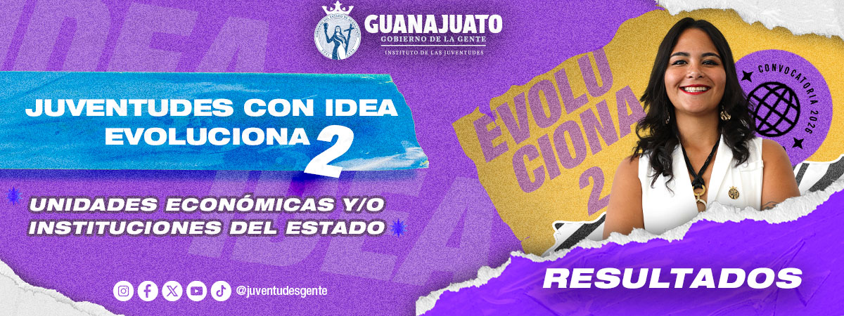 JUVENTUDES CON IDEA EVOLUCIONA 2: UNIDADES ECONÓMICAS Y/O INSTITUCIONES DEL ESTADO